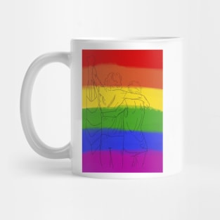 Larry with flag sketch Mug